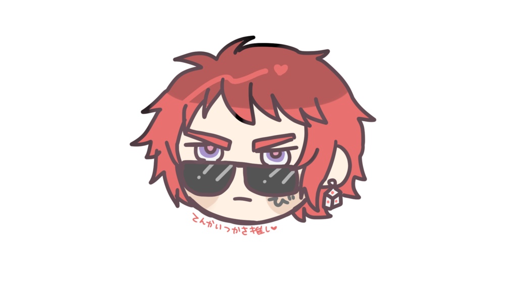 天開司お顔缶バッチ*非公式