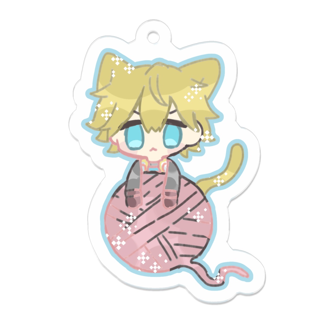 【エビマル】にゃんこアクリルキーホルダー*非公式