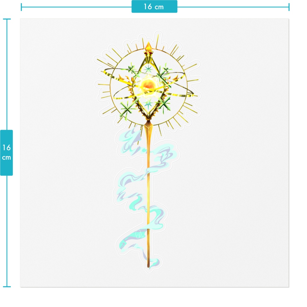 太陽の杖ステッカー