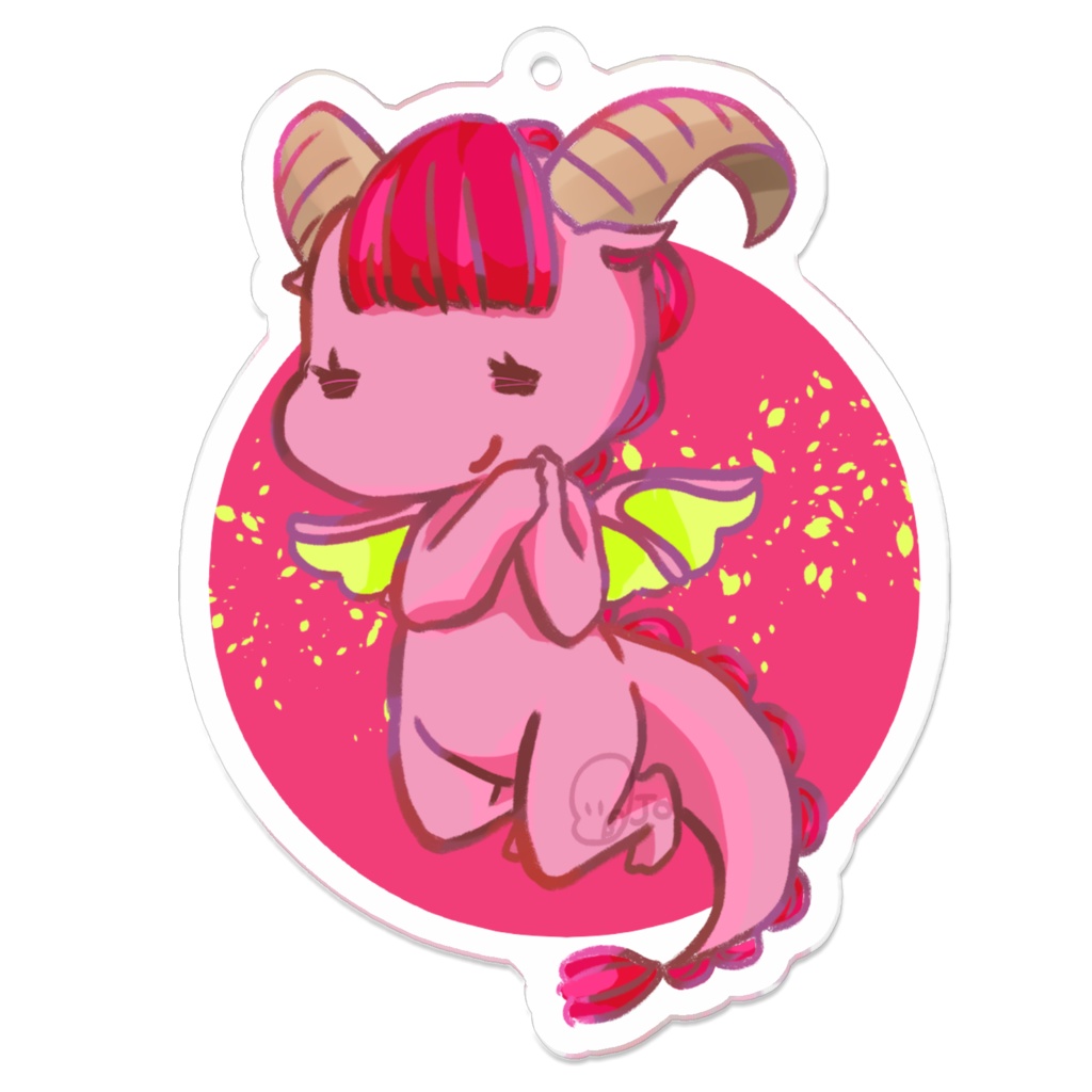 ミニドラゴンピンクアクキー