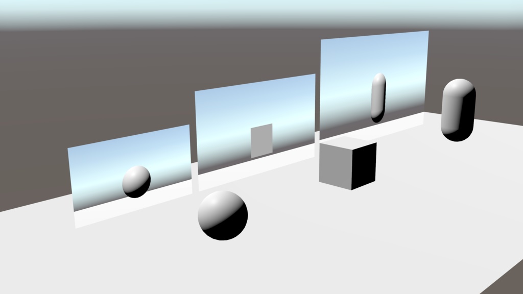 【無料配布】cluster用ミラー(カメラ方式)