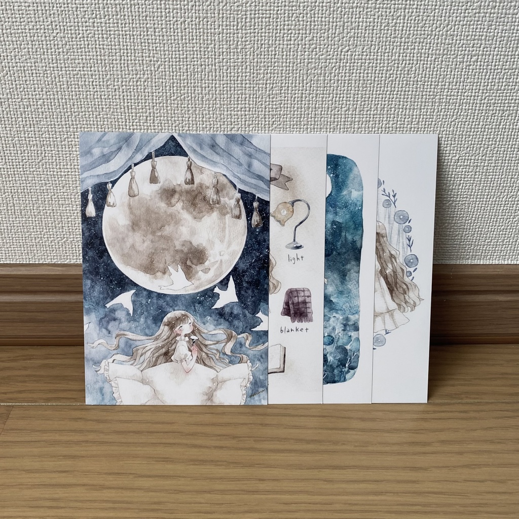 お月様のポストカード（4種）