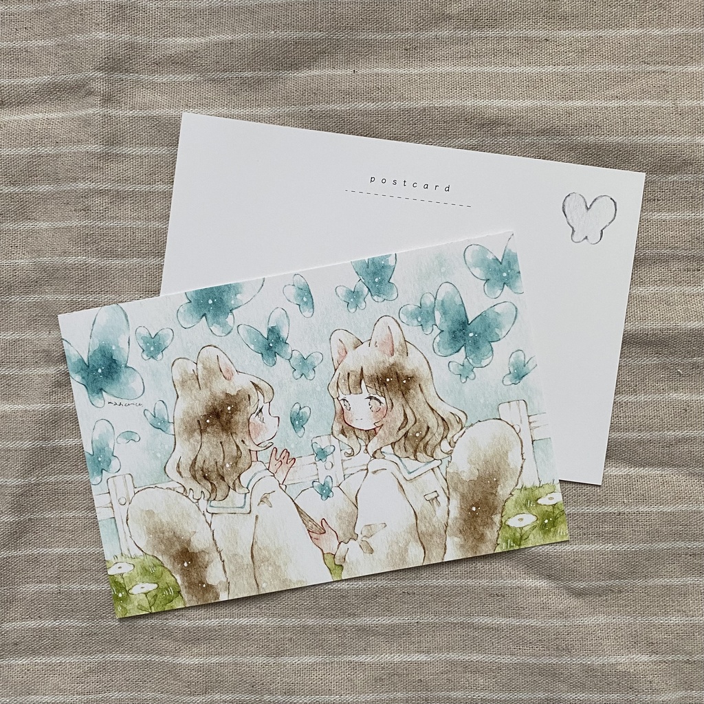 ポストカード「小さなぼくらと春の夢」
