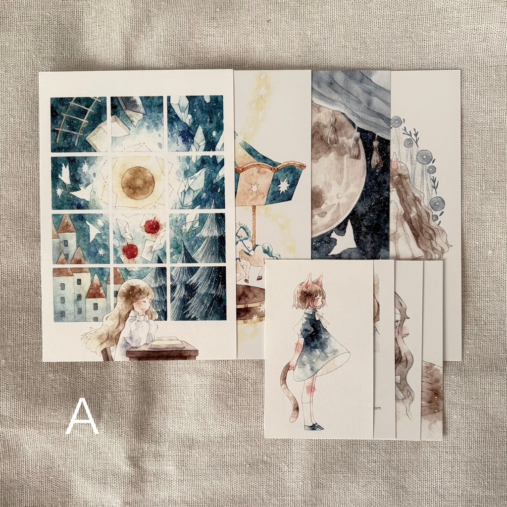 旧作ポストカード&名刺セット（A、B）
