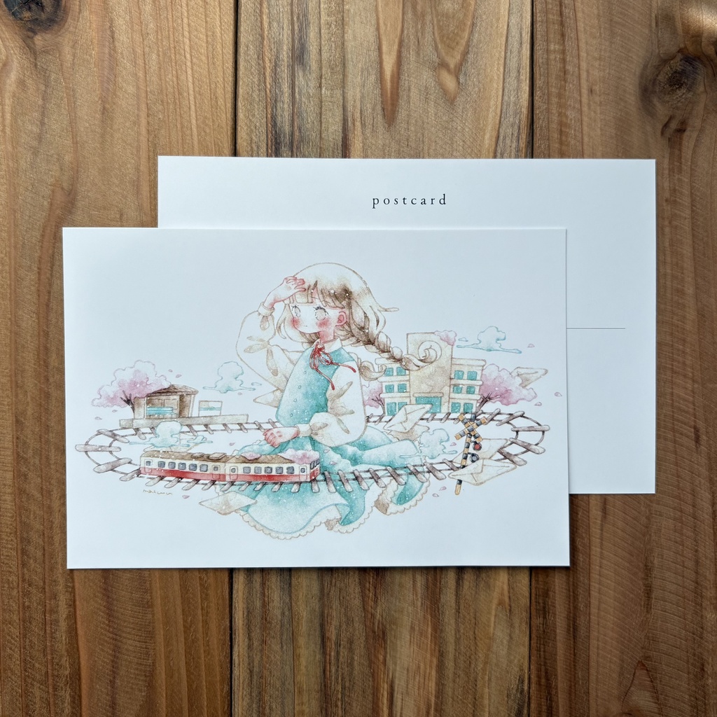 ポストカード「始発前の天使」