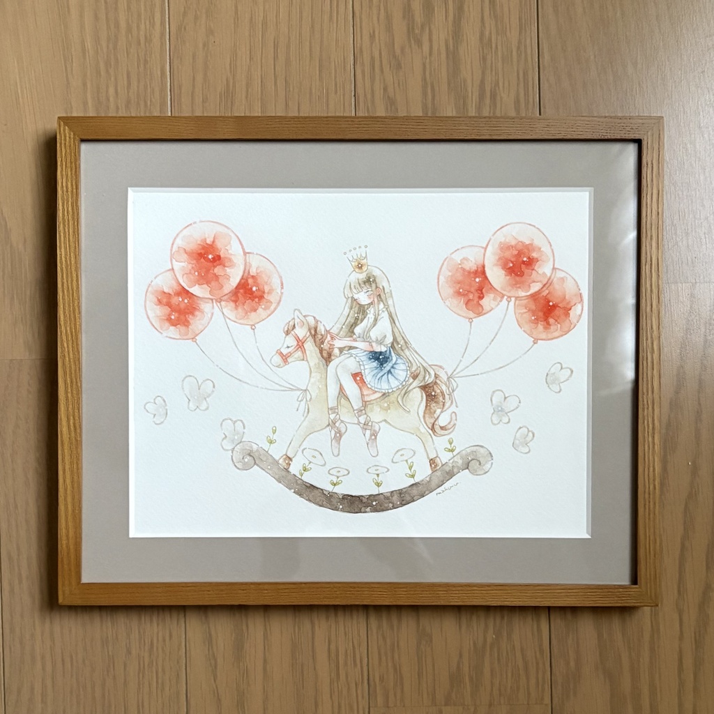 額装原画「祝福を乗せて」