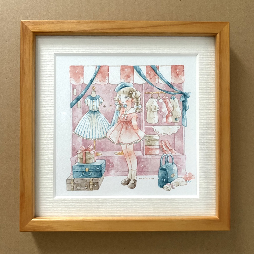 額装原画「私のためのクローゼット」