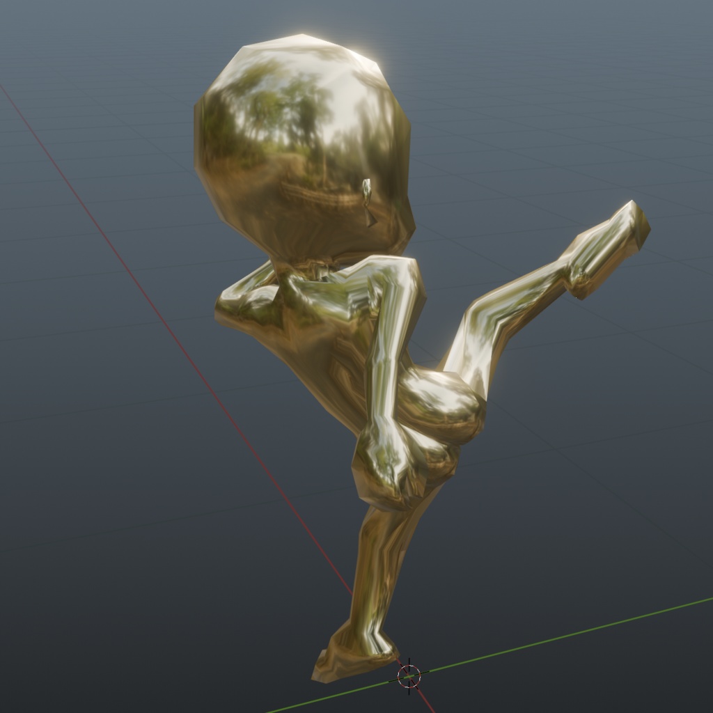 【3D素体】リギング&UV展開済!3頭身1000ポリモデル