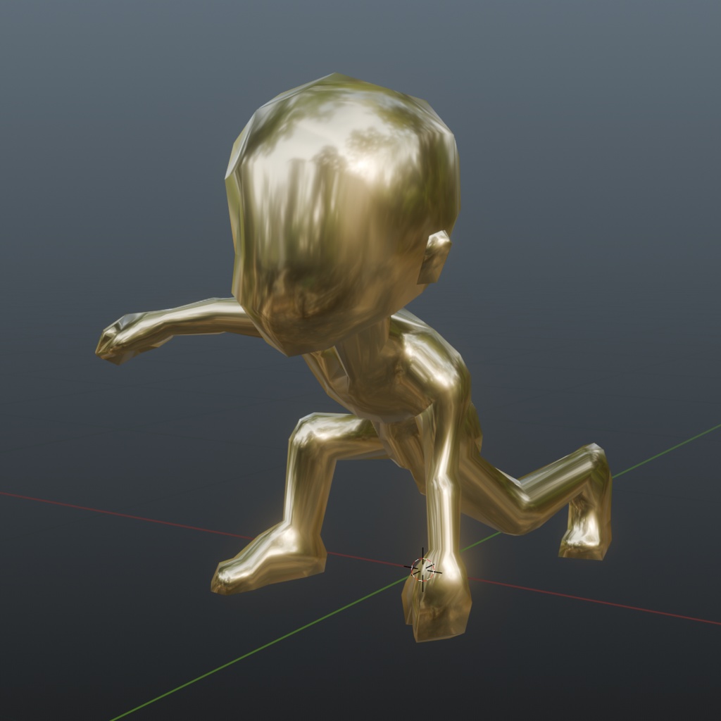 【3D素体】リギング&UV展開済!3頭身1000ポリモデル