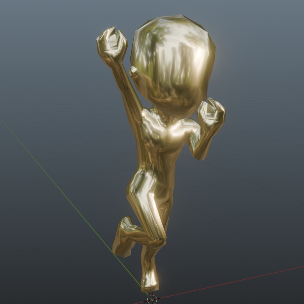 【3D素体】リギング&UV展開済!3頭身1000ポリモデル