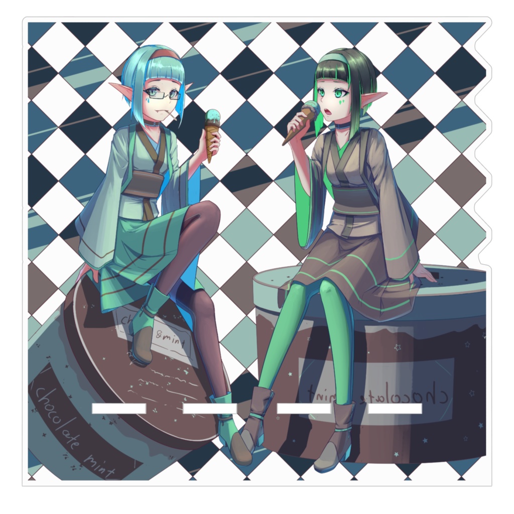 チョコミントちゃんずスマホスタンド