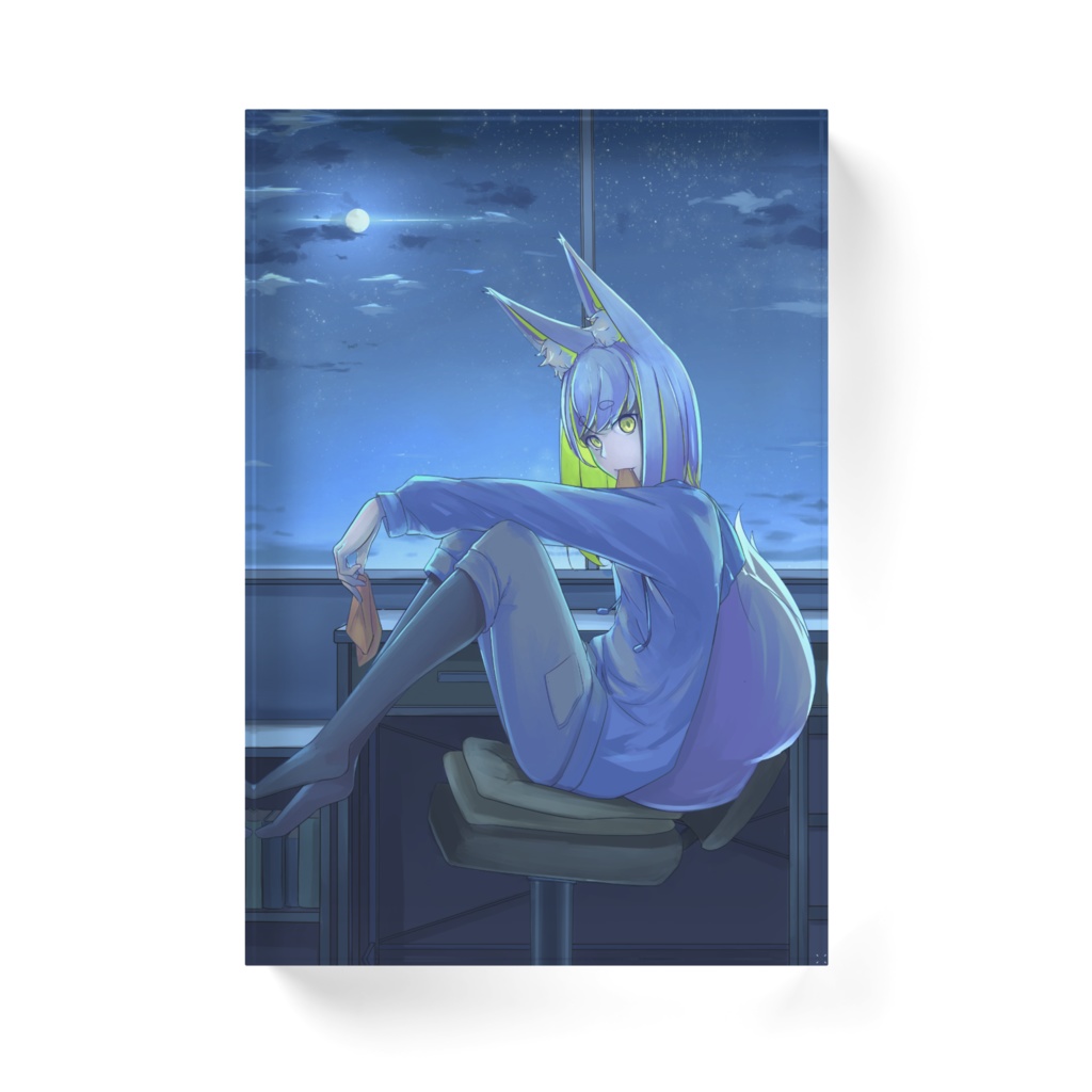 お狐様アクリルブロック