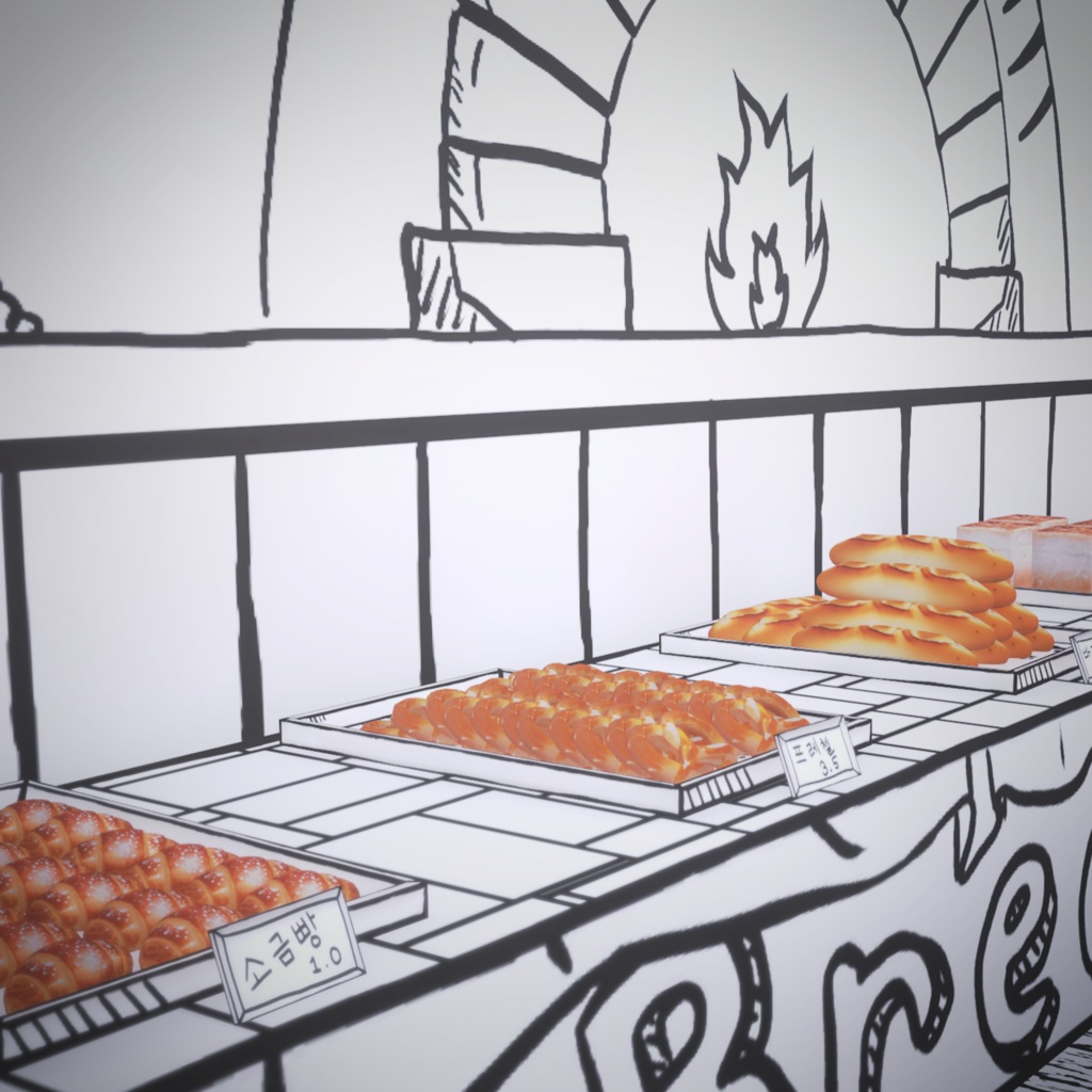 ▣Warudo Pro▣ 2D Toon Cafe