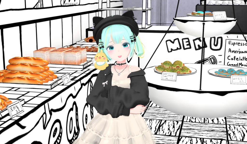 ▣Warudo Pro▣ 2D Toon Cafe