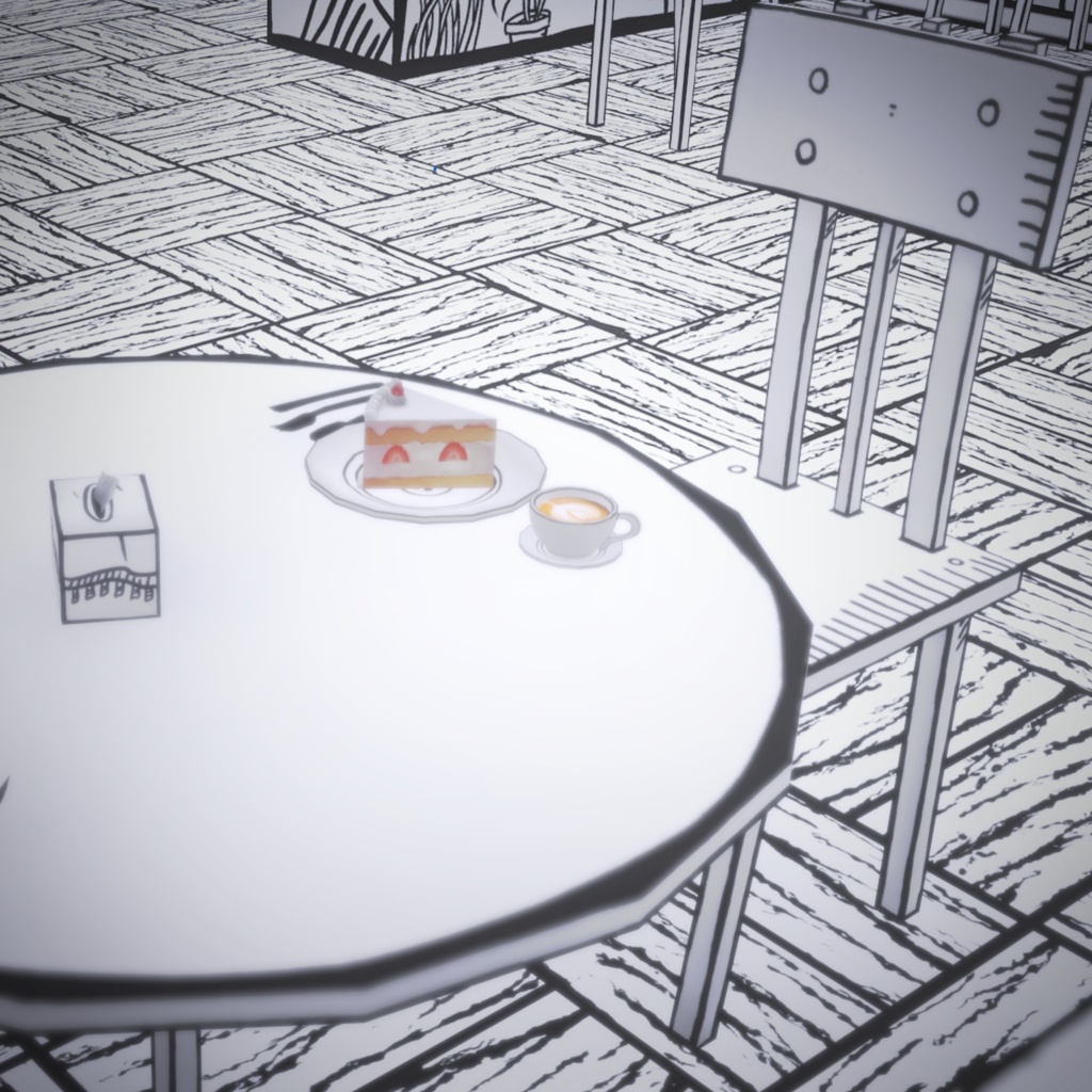 ▣Warudo Pro▣ 2D Toon Cafe