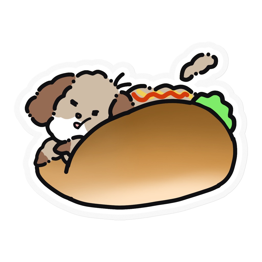 ほっとどっぐステッカー（文字なし）