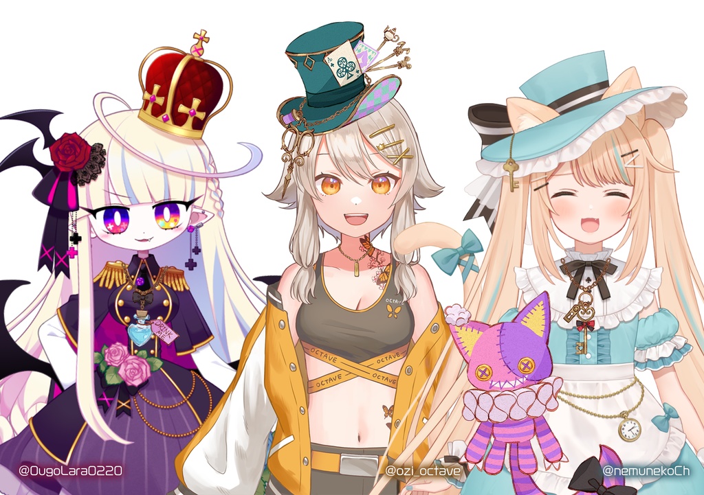 【Live2Dアイテム】不思議の国のアリスアイテム/Live2D Asset