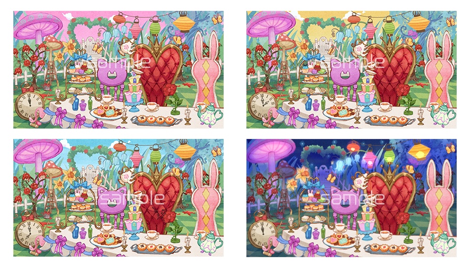 【動く背景&Live2Dアイテム】不思議の国のアリス/BG&accessory set