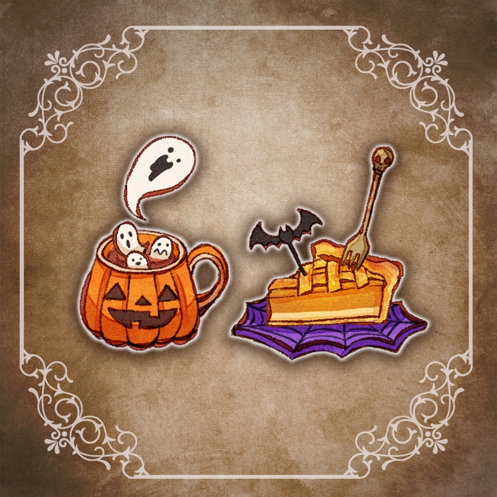 【動く背景&Live2Dアイテム】HalloweenNight/BG&Live2D Asset