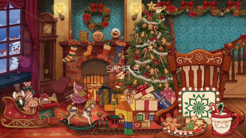 【動く背景&Live2Dアクセサリー】Saint Christmas/BG&Live2D Asset