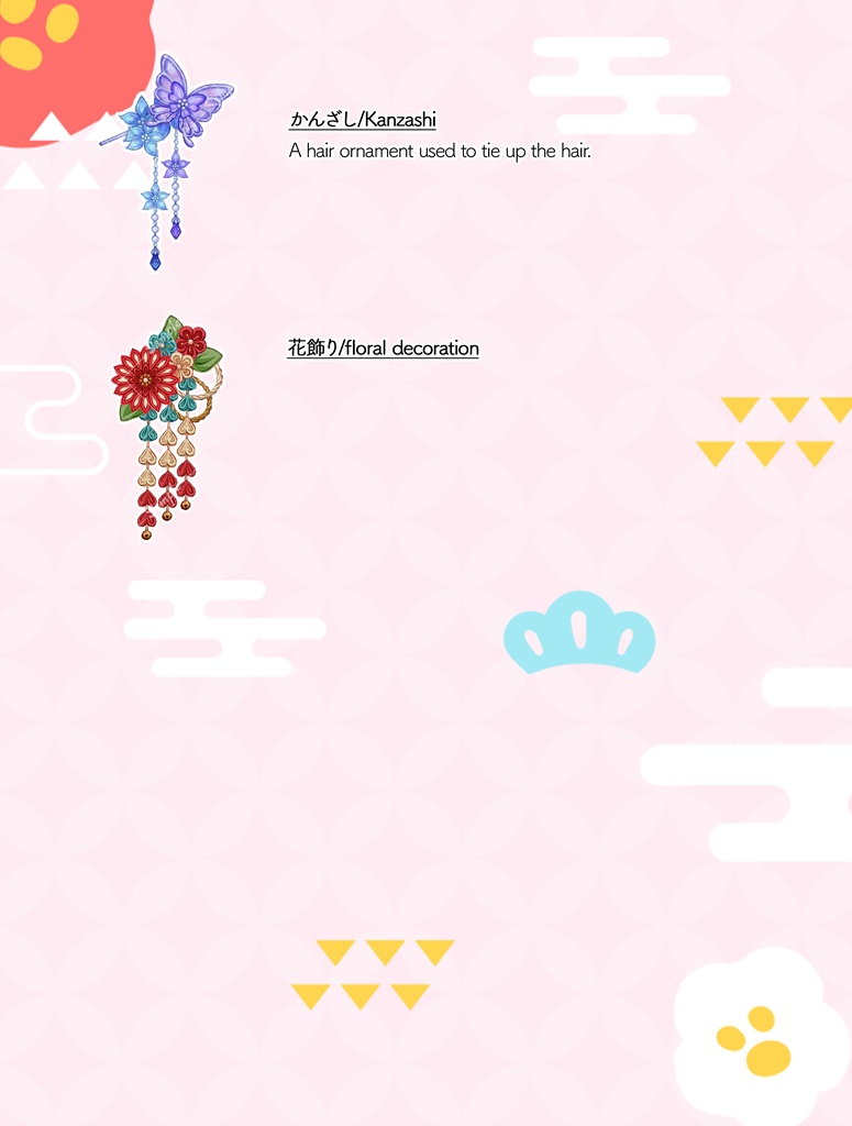 【Live2Dアイテム】お正月アクセサリー/Live2D Asset