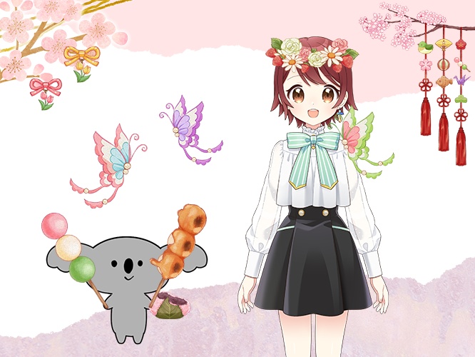 【Live2D&PNG】お花見日和