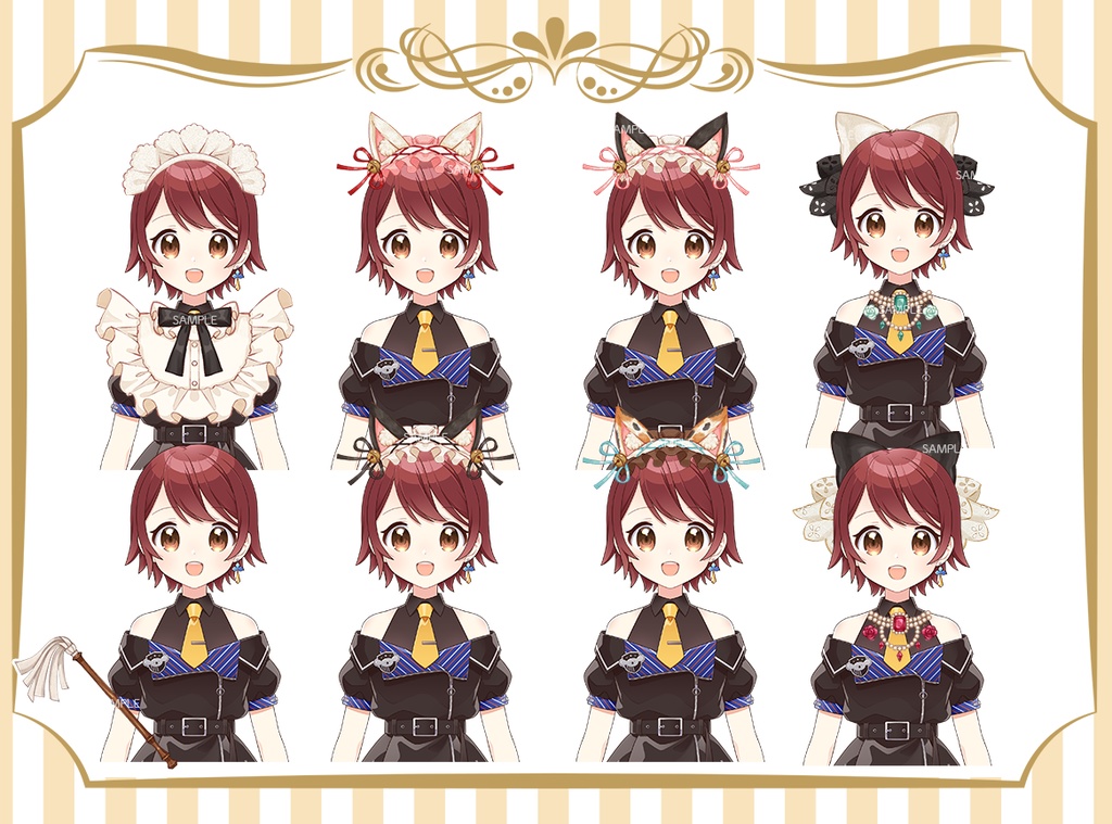 【Live2D+PNG】お嬢様とメイドさん