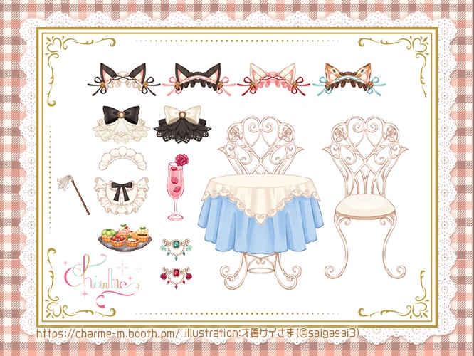 【Live2D+PNG】お嬢様とメイドさん