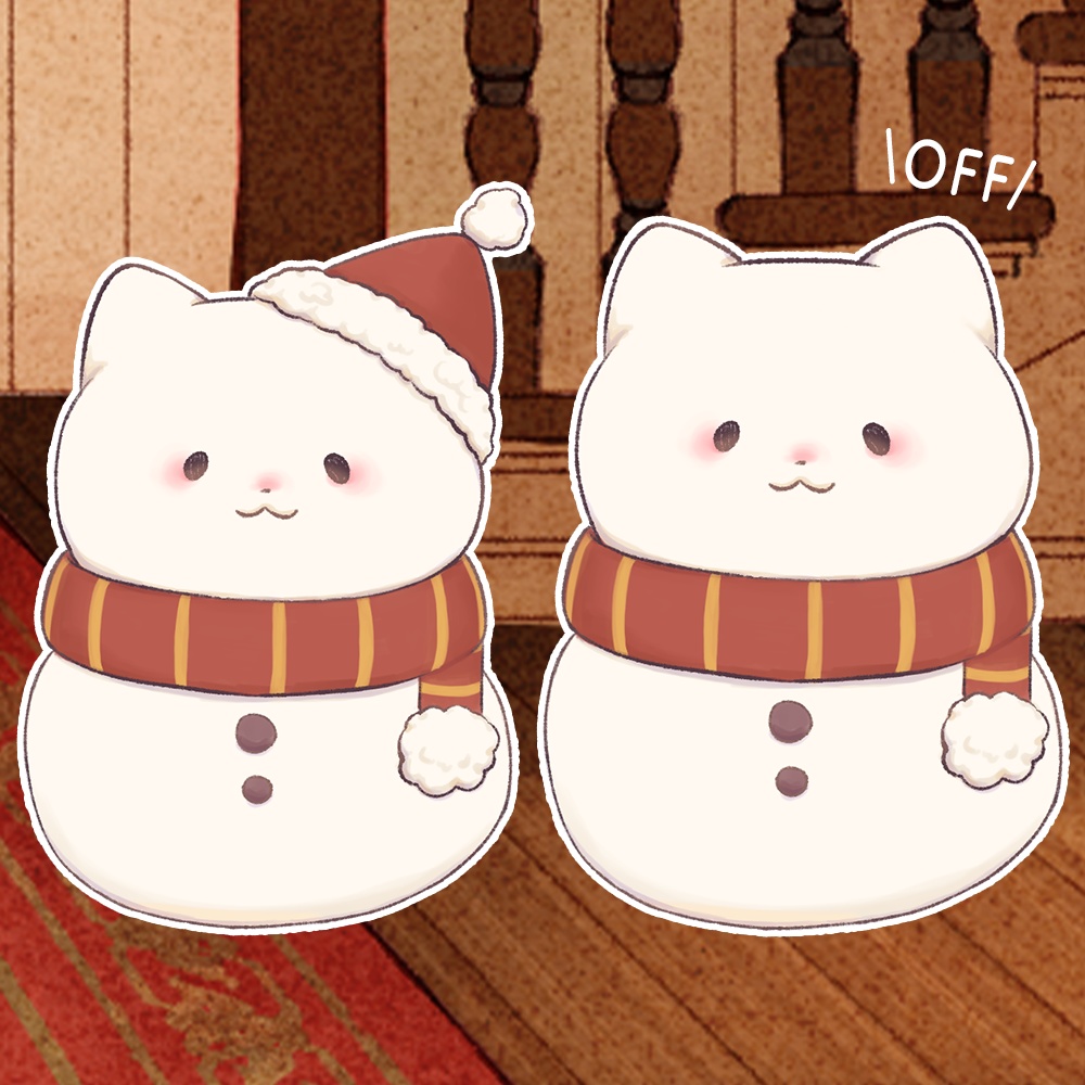 【VTubeStudio】雪だるまにゃんこ【Live2D】