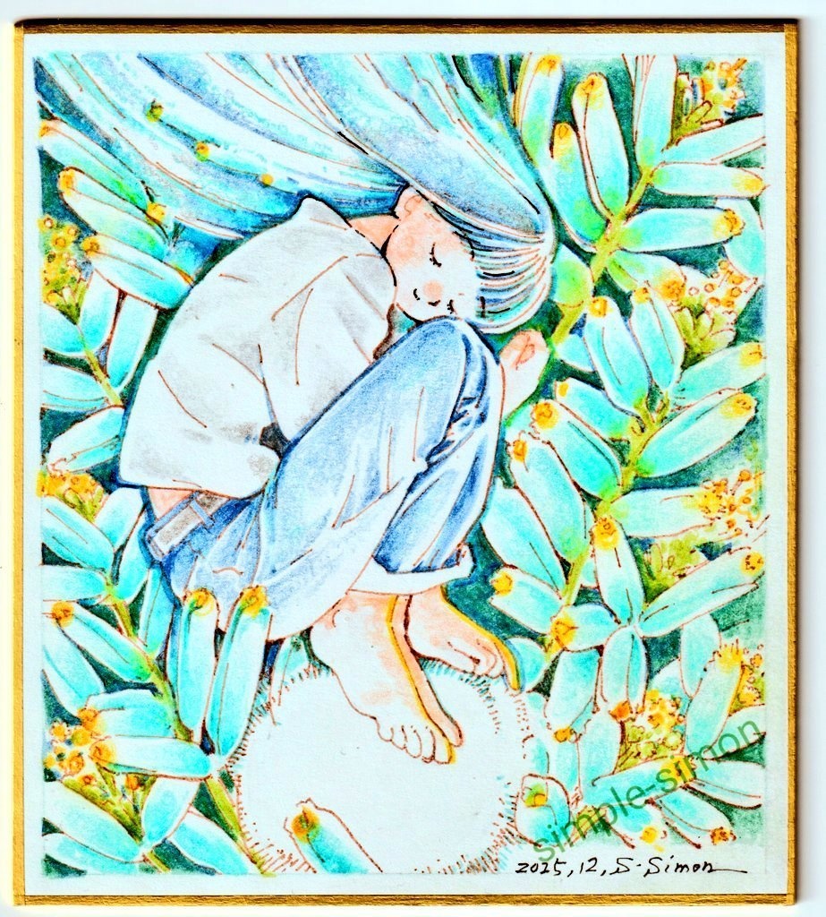 ミニ色紙「ラケナリア」