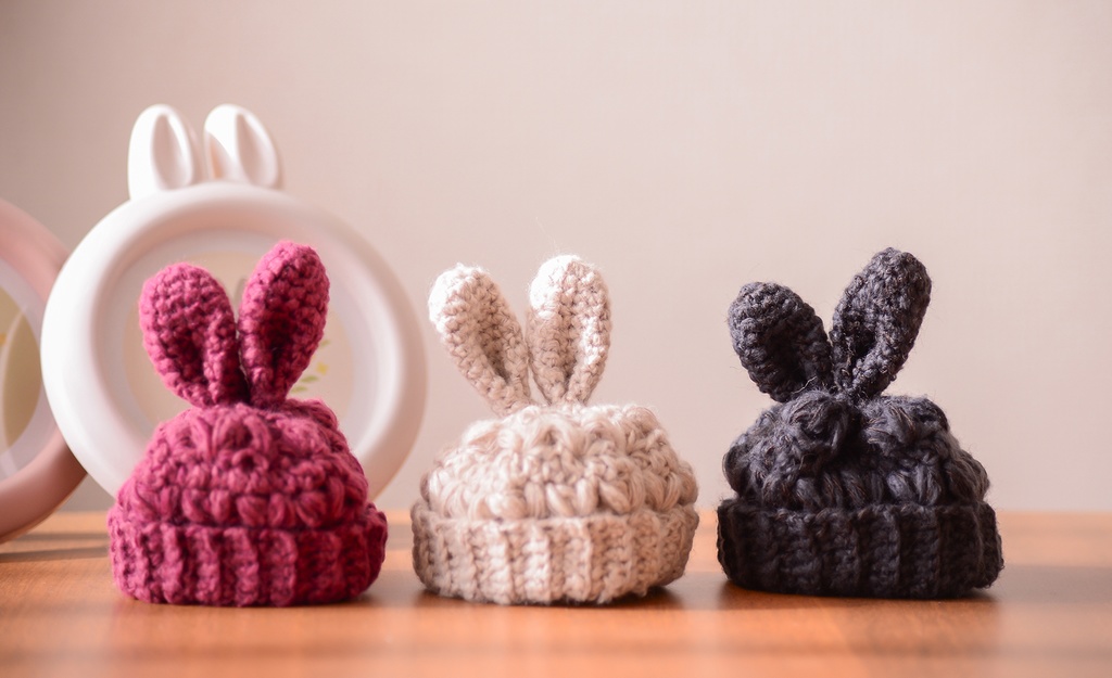 うさみみニット帽子