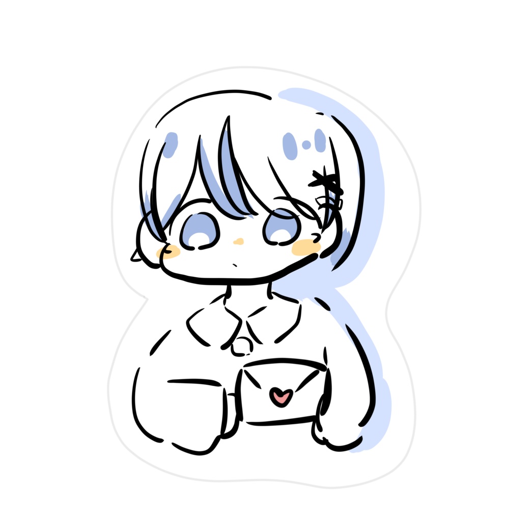 なるくんからのラブレターお届けステッカー