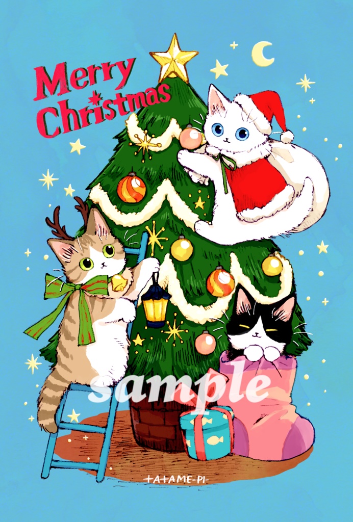 たたメーピーのChristmasカード〈2type〉✨🐱💝🎄