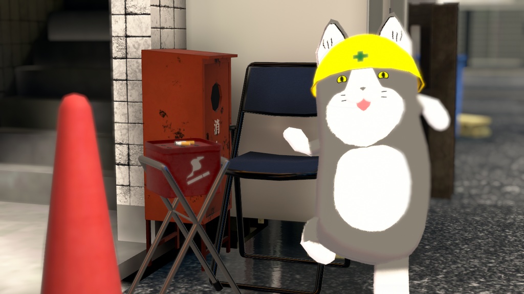 【無料】現場猫風テクスチャ【ネムレナイネコ専用】