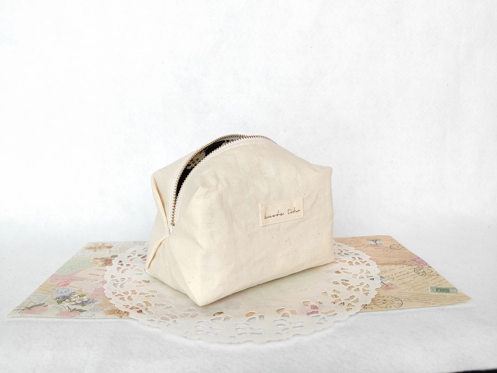 キャラメルポーチ(モノトーン猫・ブラック)