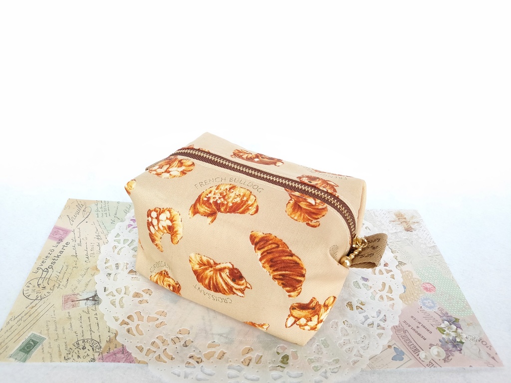 キャラメルポーチ(犬クロワッサン)