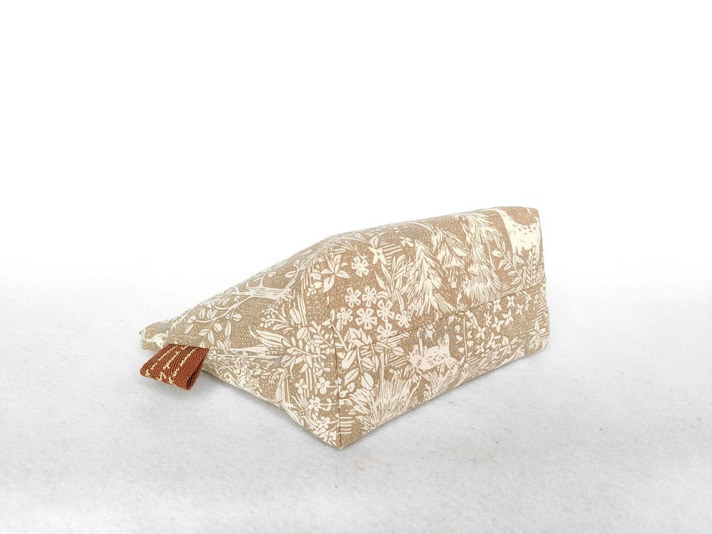 ファスナーポーチ(森の中・ベージュ)