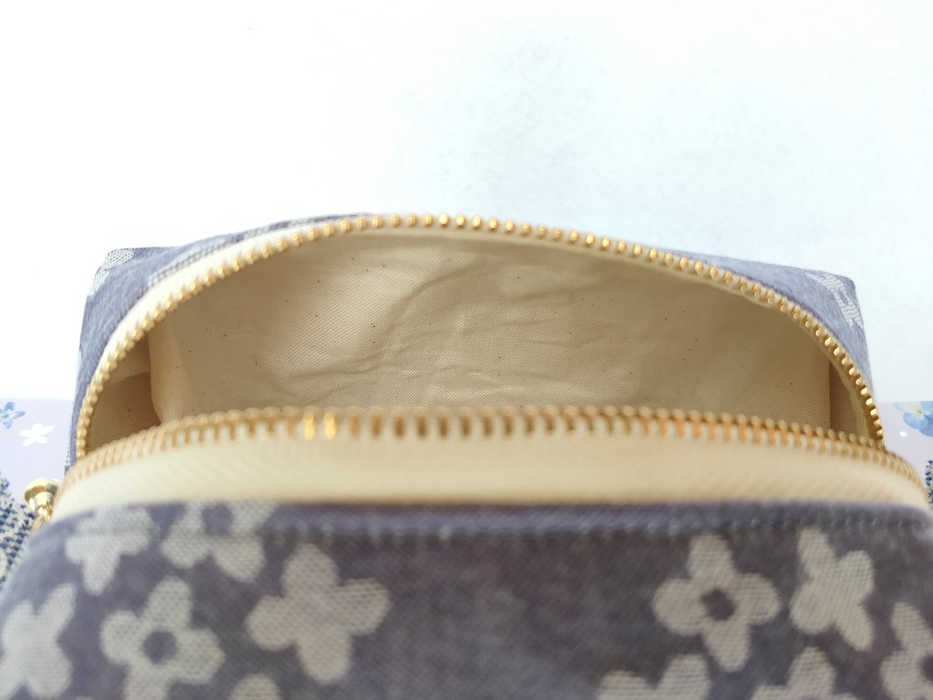 キャラメルポーチ(あじさい・パープル)