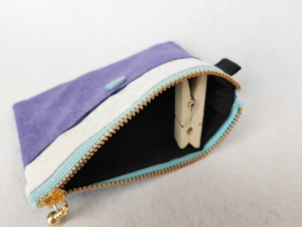 巾着・ミニポーチセット(パープル)