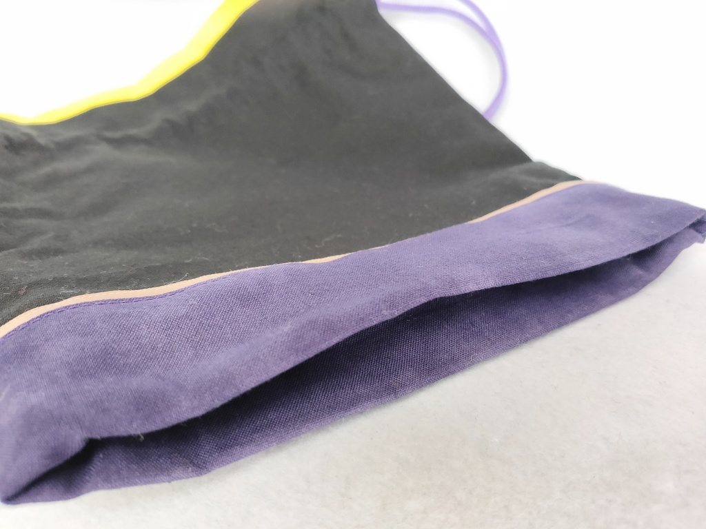 巾着・ミニポーチセット(ブラック&イエロー)