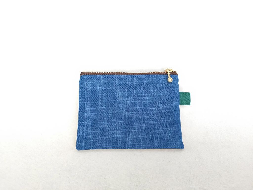 巾着・ミニポーチセット(ブルー&イエロー)