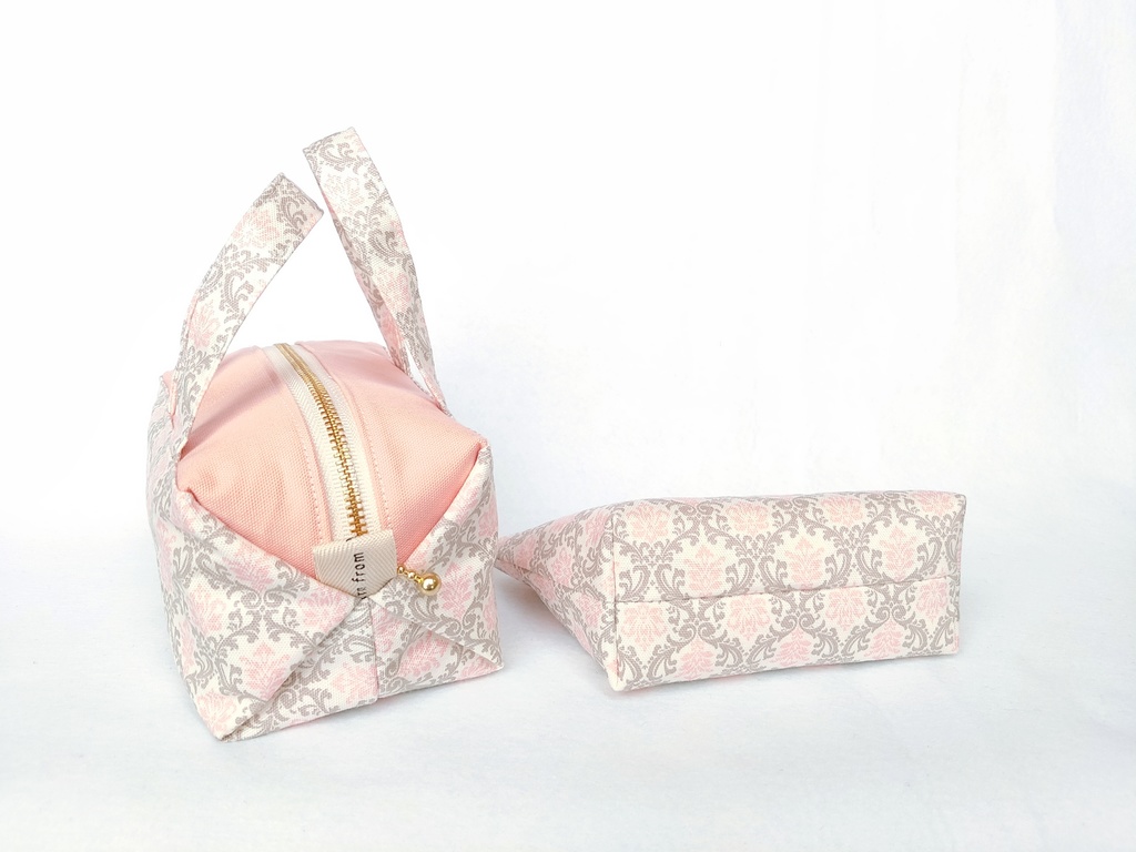ポーチセット(ダマスク・ピンク)