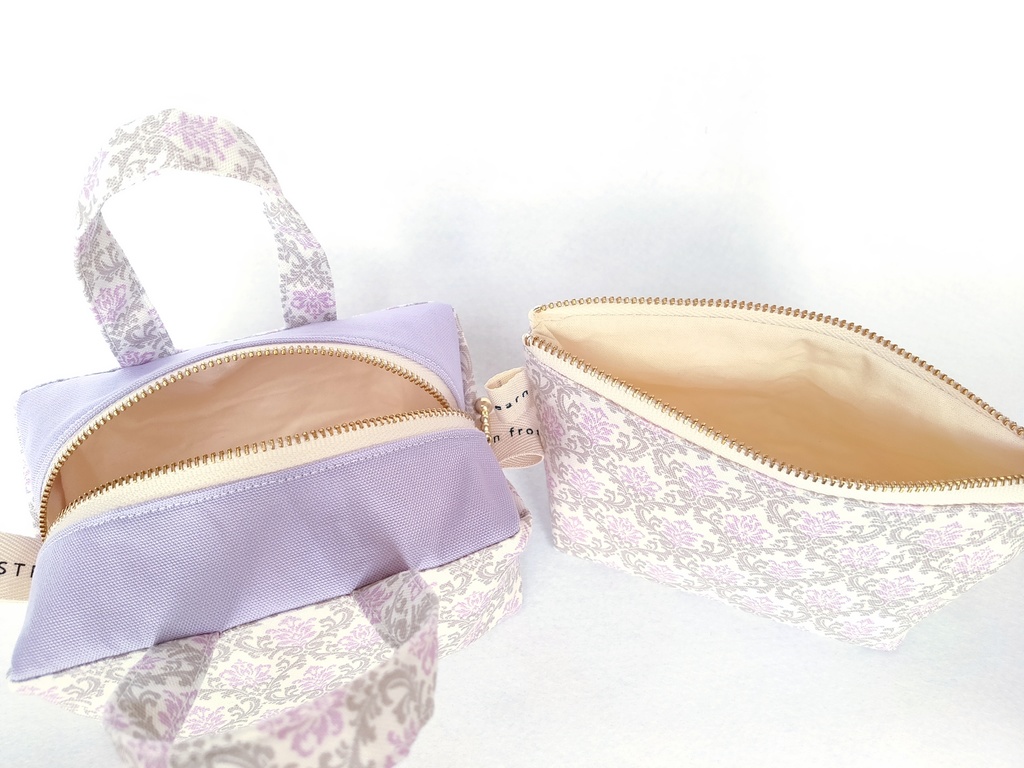 ポーチセット(ダマスク・パープル)
