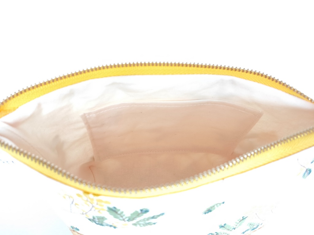 ファスナーポーチ(ミモザバスケット)