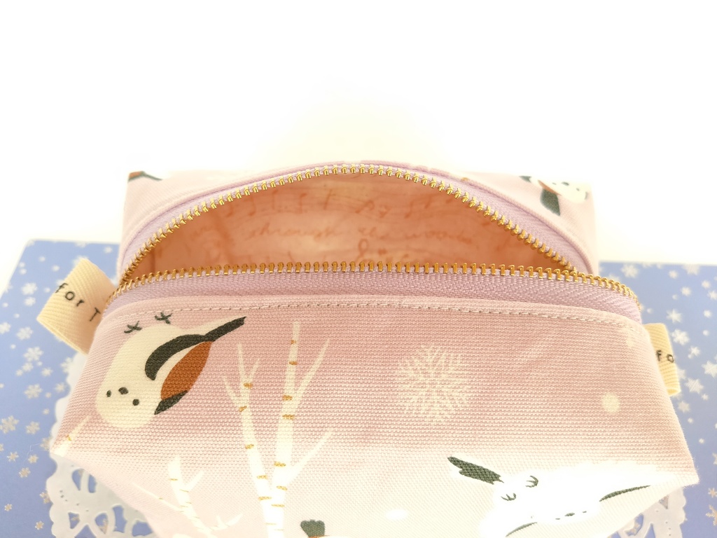 キャラメルポーチ(木立のシマエナガ)