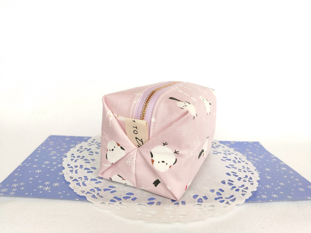 キャラメルポーチ(木立のシマエナガ)