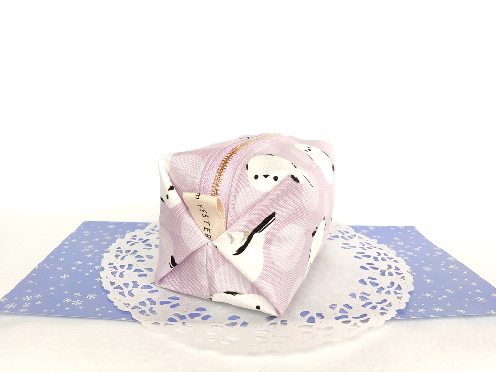 キャラメルポーチ(大きいシマエナガ・パープル)