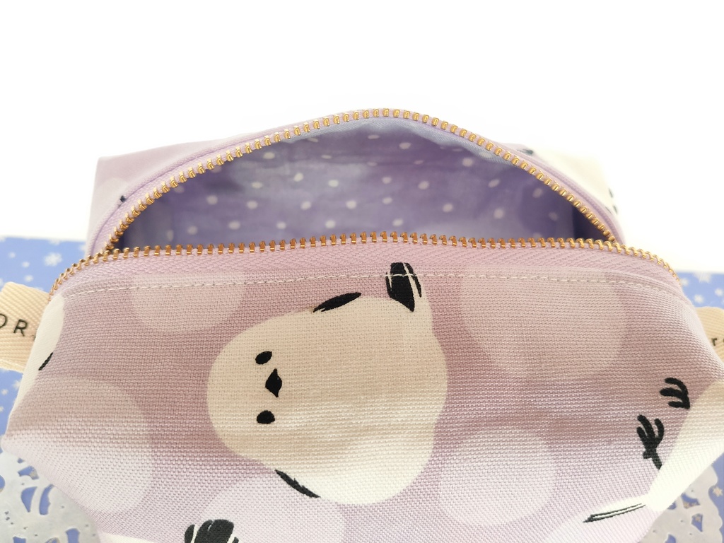 キャラメルポーチ(大きいシマエナガ・パープル)