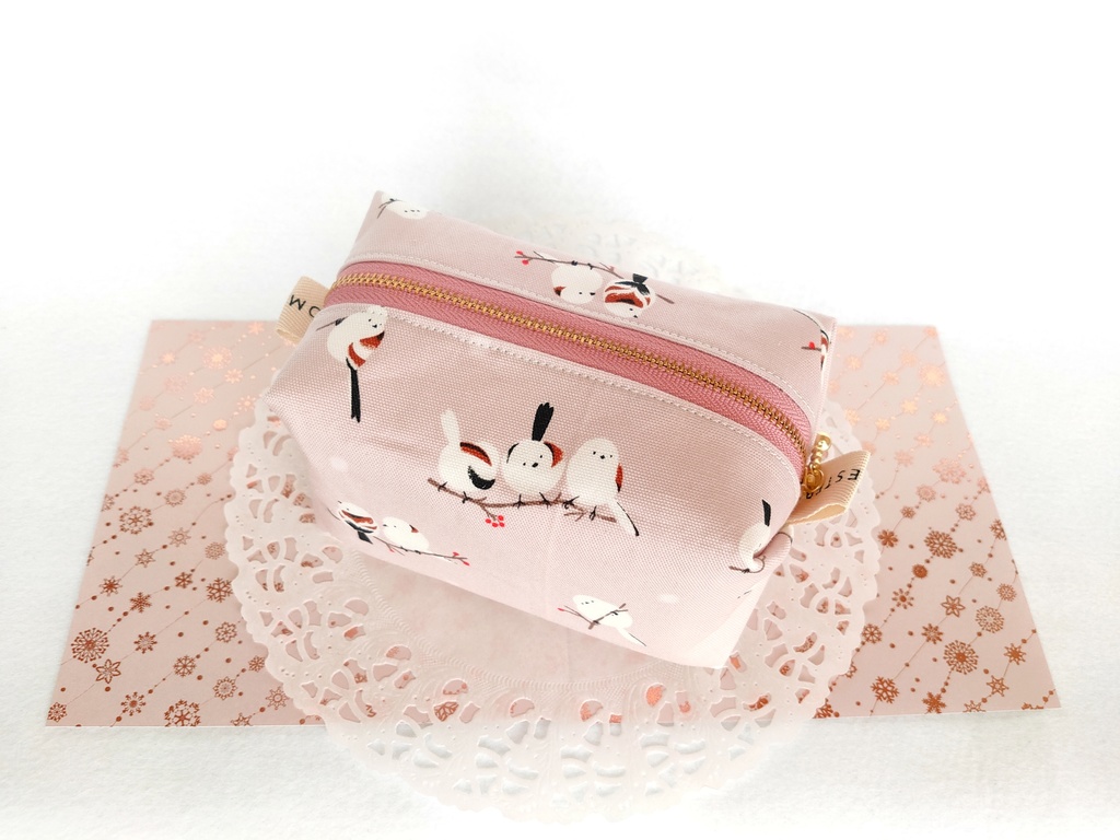 キャラメルポーチ(シマエナガ・パープル)