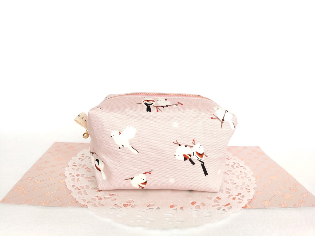 キャラメルポーチ(シマエナガ・パープル)